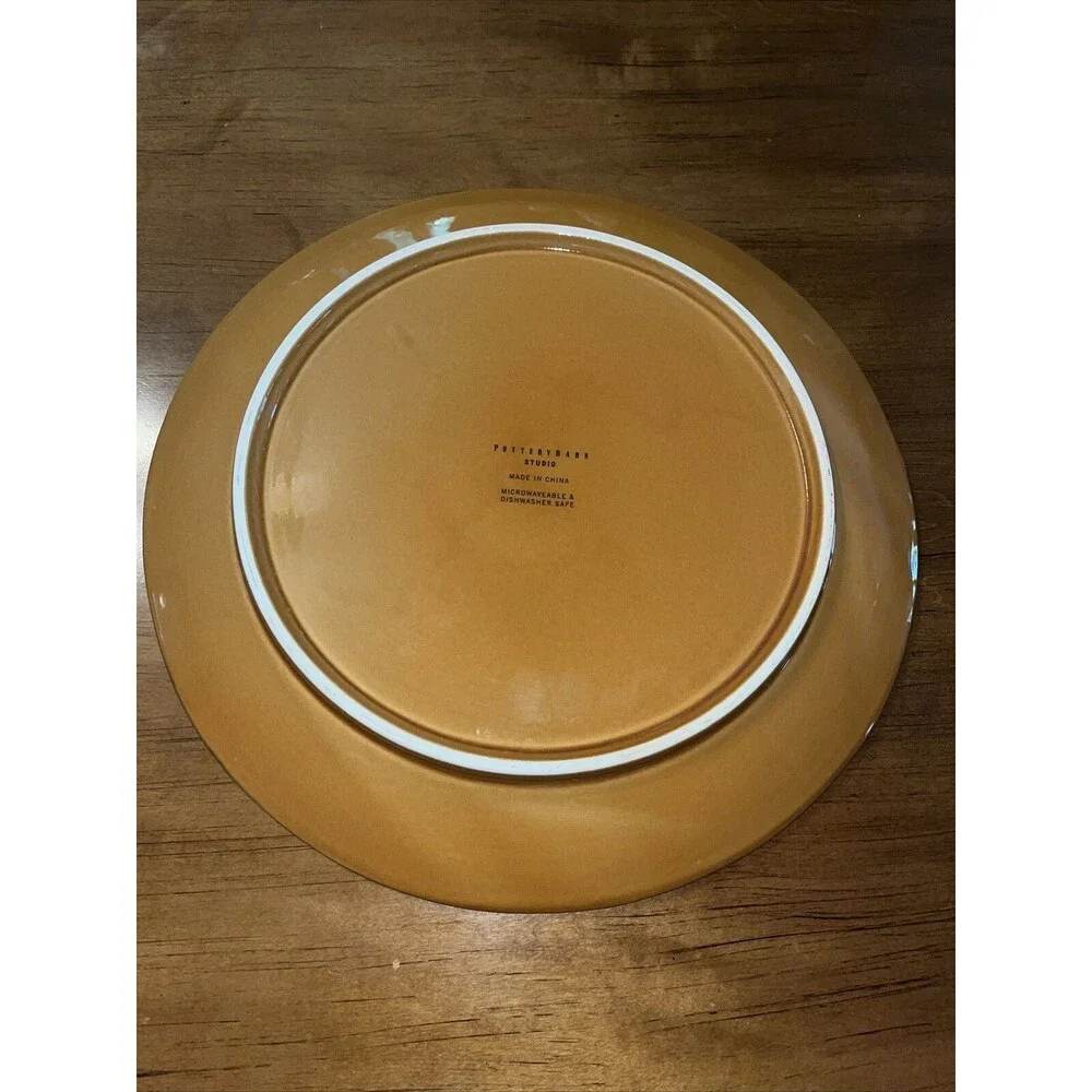 Pottery Barn Studio Brown Large Porcelain Heavy 13